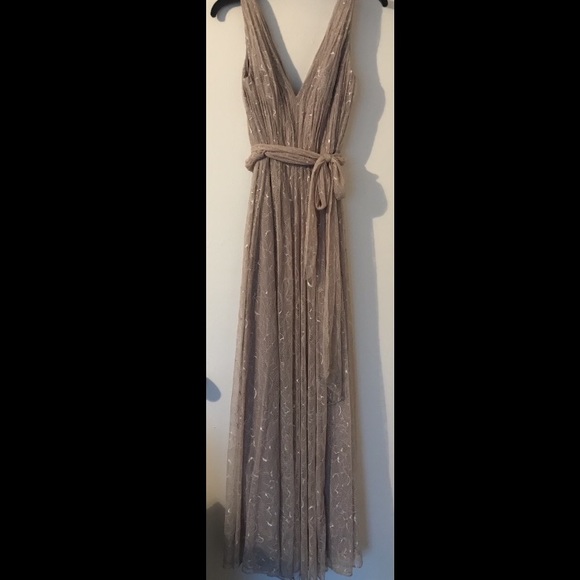 Vera Wang Beige Lace Gown - Picture 3 of 6